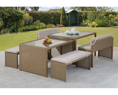 Space saving 2024 outdoor dining set