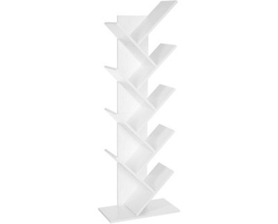 Garden Store Direct Modern 8 Tier White Wooden Bookshelf