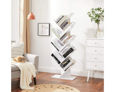 Garden Store Direct Modern 8 Tier White Wooden Bookshelf - 3