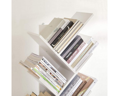 Garden Store Direct Modern 8 Tier White Wooden Bookshelf - 5