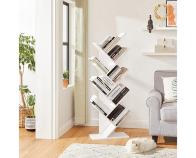 Garden Store Direct Modern 8 Tier White Wooden Bookshelf - 6