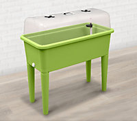 Garden Store Direct Raised Bed Grow Table XXL with Grow Lid & Self Watering System Lime Green