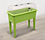 Garden Store Direct Raised Bed Grow Table XXL with Grow Lid & Self Watering System Lime Green