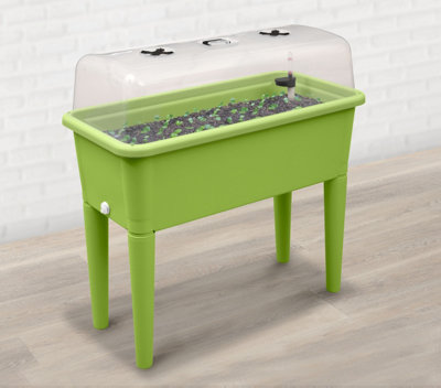 Garden Store Direct Raised Bed Grow Table XXL with Grow Lid & Self Watering System Lime Green - 3