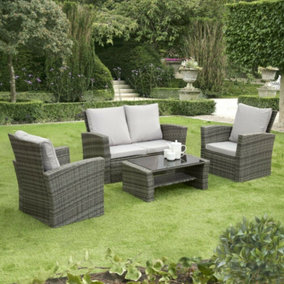 Rattan cube deals garden furniture b&q