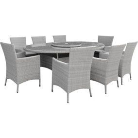 Garden Store Direct Sarasota 8 Seat Oval Dining Set in Natural