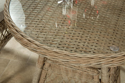Garden Store Direct Serena Rattan Garden Bistro Set - 7