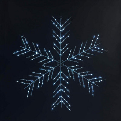 Garden Store Direct Snowflake LED Silhouette - 75cm High, Multi-Function with Ice White LED's Price Comparisons | Compare The Build