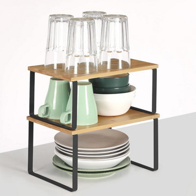 Garden Store Direct Spice Rack, Set of 2 Cupboard Shelf Organiser ...