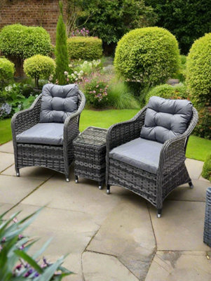 Garden Store Direct St Tropez Aluminium Rattan Duo In-Between Bistro Set