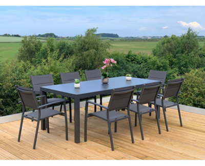 Garden Store Direct Sydney 8 Seat Aluminium Dining Set at B&Q