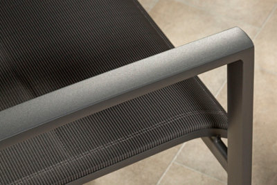 Garden Store Direct Sydney Aluminium 4 Seat Square Dining Set in Grey - 5