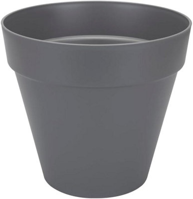 Garden Store Direct Urban Jungle Round Plant Pots - Indoor or Outdoor - 45cm Anthracite