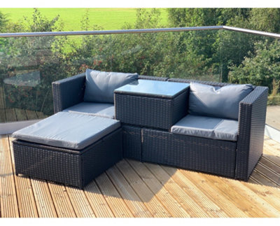 Black modular lounge top