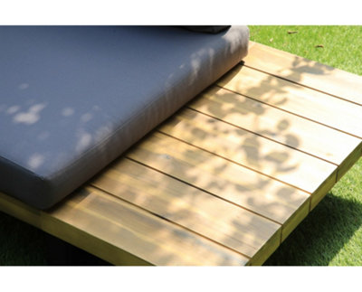 Garden Store Direct Viking Delo William L Shape Garden Furniture Set Acacia Hardwood - 4