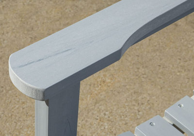 Garden Store Direct Wonder-Wood Faux Wood 2 Seat Garden Bench by Hi-Wood in Blue - 3