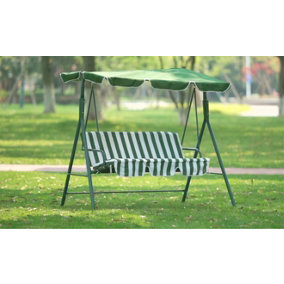 Garden Swing Chair with Canopy and LED Lights
