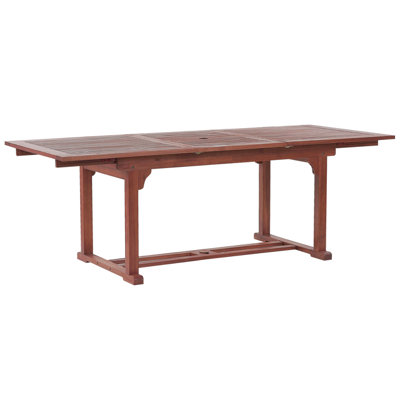 Garden Table 160/220 x 90 cm Wood Dark Wood TOSCANA