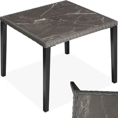 Garden Table Tarent - outdoor dining table, 93.5 x 93.5 x 75 cm - grey