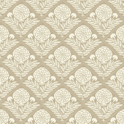 Garden Tapestry Wallpaper in Taupe