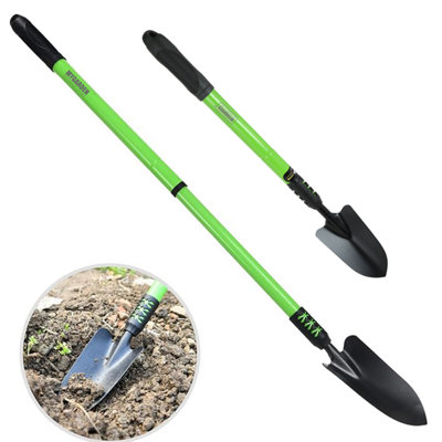 Garden Telescopic Hand Trowel Heavy Duty Steel Construction, Ergonomic ...