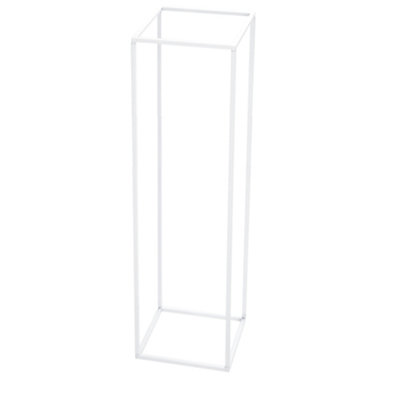Garden Terrace White Iron Geometric Square Wedding Guide Removable