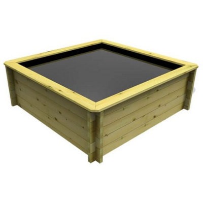 Garden Timber Company Wooden Pond 1.5m x 1.5m - 831mm Height - 44mm Thick Wall