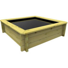 Garden Timber Company Wooden Pond 1m x 1m - 429mm Height - 27mm Thick Wall