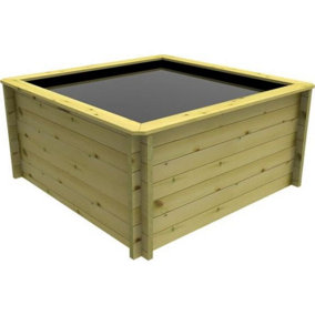 Garden Timber Company Wooden Pond 2m x 2m - 831mm Height - 44mm Thick Wall