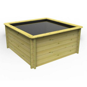 Garden Timber Company Wooden Pond 2m x 2m 965mm Height 44mm Thick Wall