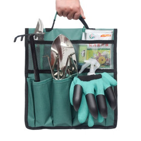 Garden Tool Organiser Bag - colour green