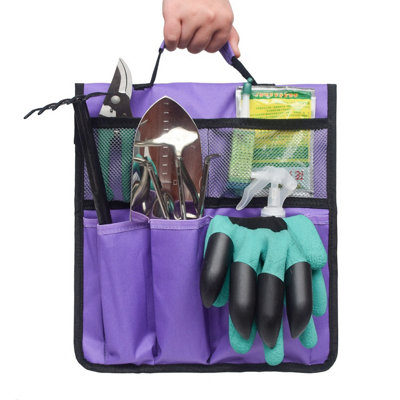 Garden Tool Organiser Bag - colour purple