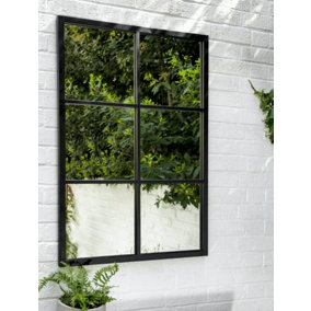 Garden Trading Fulbrook Mirror Rectangular Indoor Outdoor Window Pane 100 x 70cm