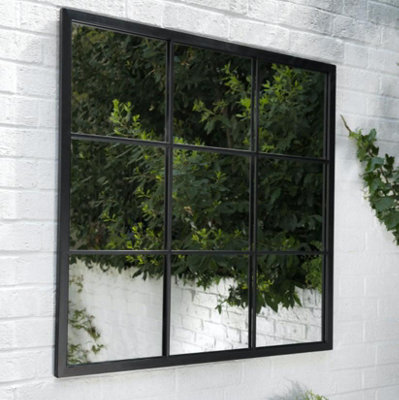 Garden Trading Fulbrook Mirror Square Indoor Outdoor Window Pane 90cm x ...
