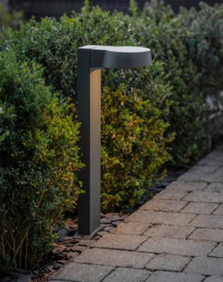 Garden Trading Litcham Lamp Post Path Mains Modern Garden Light Dark Grey