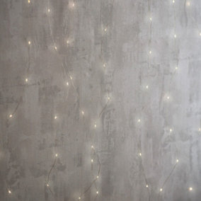Garden Trading Outdoor Indoor Wire Lights Curtain LED Fairy Light Backdrop 200cm