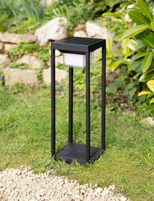 Garden Trading Skye Solar Floor Lantern Outdoor Light Path Patio Black