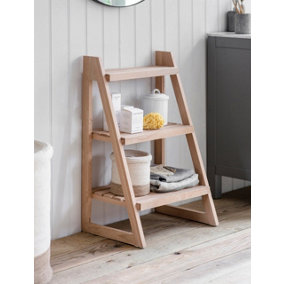 Garden Trading Southbourne Wooden Shelf Ladder Bathroom Storage Unit Shelves