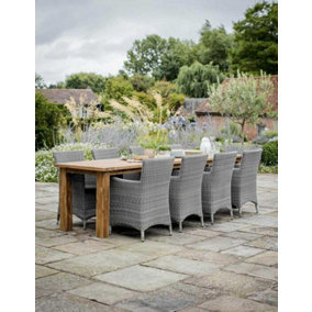 Garden Trading St Mawes Refectory Dining Table Large Wooden Teak 10 Seater
