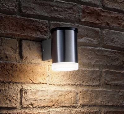 Garden Trading Sutton Solar Garden Wall Light LED Stainless Steel