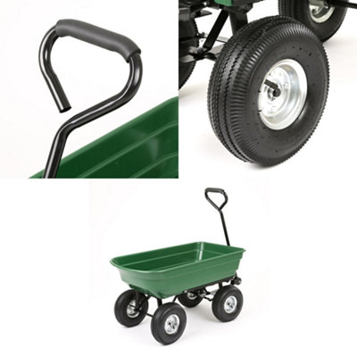 Garden Trolley Cart with Tipping Trailer Max Load 250kg - 6
