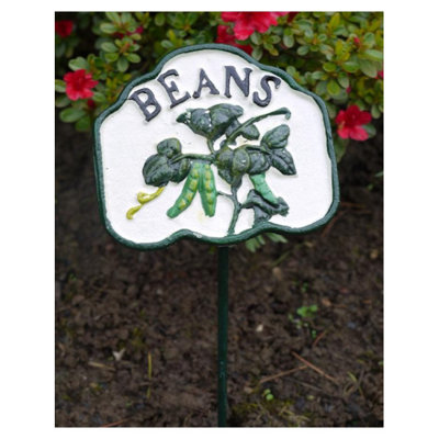 Garden Vegetable Sign Marker - Beans
