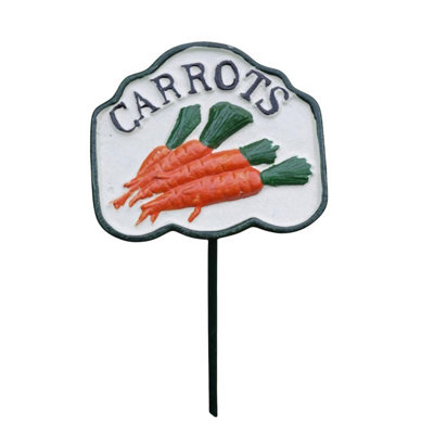 Garden Vegetable Sign Marker - Carrots