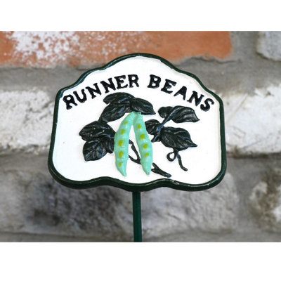 GARDEN VEGETABLE SIGN MARKER - RUNNER BEAN