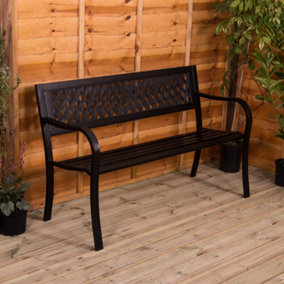 B&q garden benches online wooden