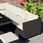 Garden Vida Belgrave Brown 9 Seater Balcony Garden Outdoor Rattan Furniture Set