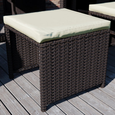 Cuba cube rattan 4 seater online set