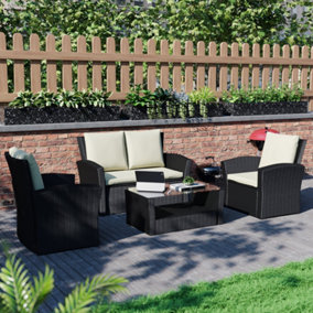 Black Garden furniture sets Garden furniture B Q