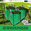 Garden Waste Bags - 120 Litre - 10 PACK - PREMIUM GRADE - Industrial Fabric and Handles - Heavy Duty Garden/Green Waste Sacks