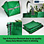 Garden Waste Bags - 120 Litre - 5 PACK - PREMIUM GRADE - Industrial Fabric and Handles - Heavy Duty Garden/Green Waste Sacks